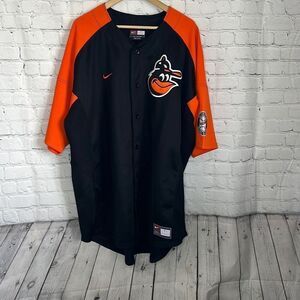Nike Baltimore Orioles Cal Ripken no. 8 Authentic Black Orange Jersey